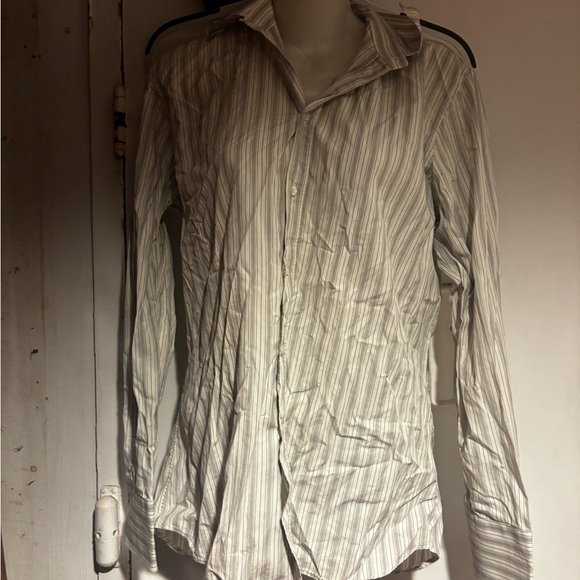Miu Miu Casual Striped Shirt dress suit blouse classic top - Picture 2 of 9